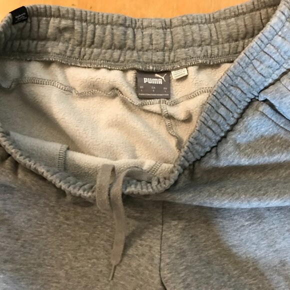 Puma Men’s Grey Sweatpants – Size L - Picture 2 of 6